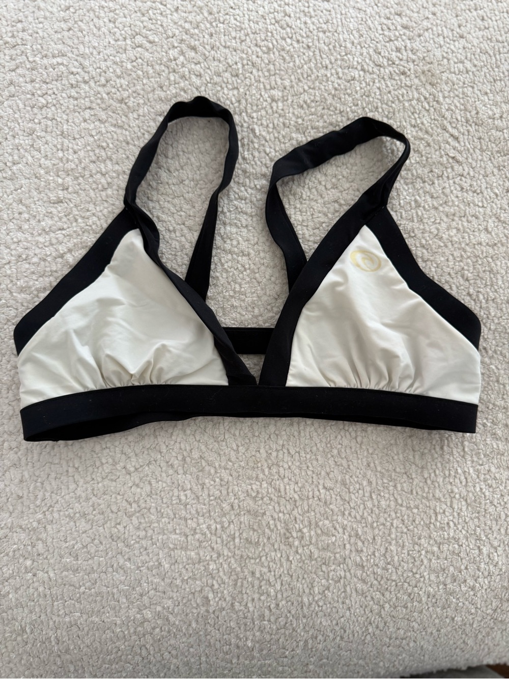 Ripcurl Black & White Triangle Bikini Top M